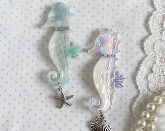 Ocean Spirit Acetate Hair Clip | Seahorse Series | Fashion Accessory