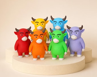 Niu Lai 3D Printed Bull Figure | Desktop Decor | Movie Fan Gift
