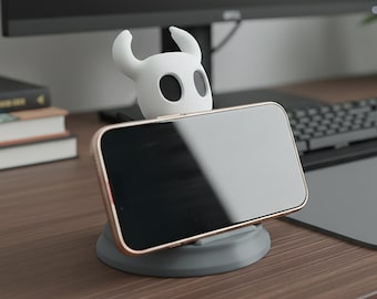 Hollow Knight 3D Printed Phone Stand | PLA Desk Holder Figure