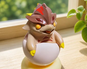 Genshin Impact Tepetlisaur Whelp Roly Poly Figurine | Desk Decor | Gamer Gift