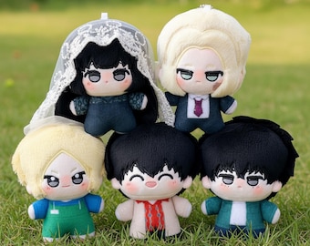 Handmade 10cm Assassin Order Mini Plush - Secret Agent Chibi Doll for Anime Fans