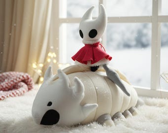 Set di peluche Silksong Hornet & Bell Beast / 20 cm 40 cm in tessuto morbido da collezione / Regalo per i fan