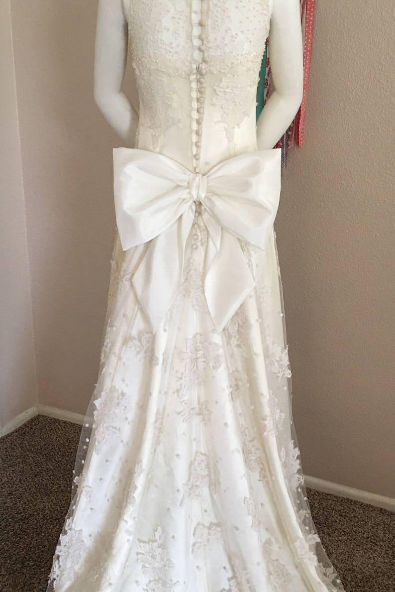 Ivory Wedding Gown Bow