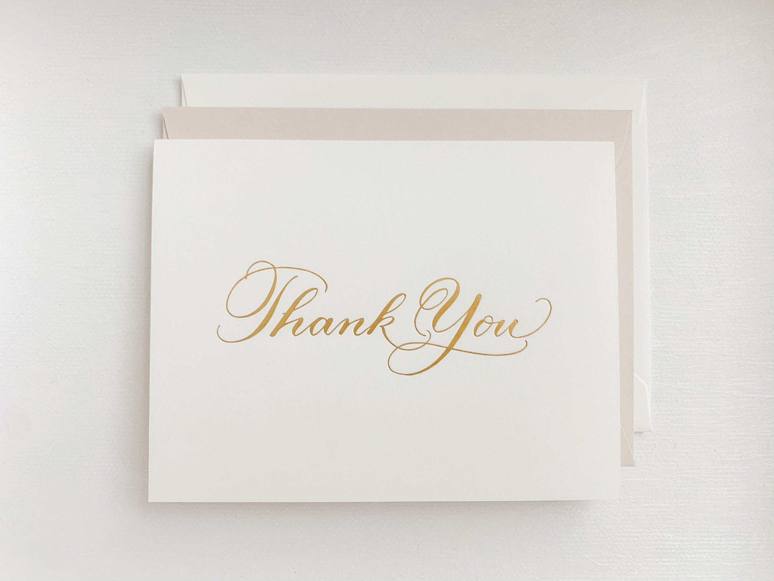 Thank You Cards Set of 6 Gold Foil Thank You Card Sets with Etsy