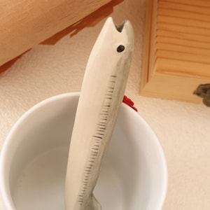 Handmade Ceramic Fish Straw, Reusable Eco-Friendly Straw, Whimsical Ocean-Themed Gift, Tableware Art Decor