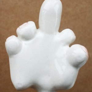 Handmade Ceramic Hand-Shaped Straw, Funny Drinkware, Unique Straw, Quirky Gift for Friends image 14