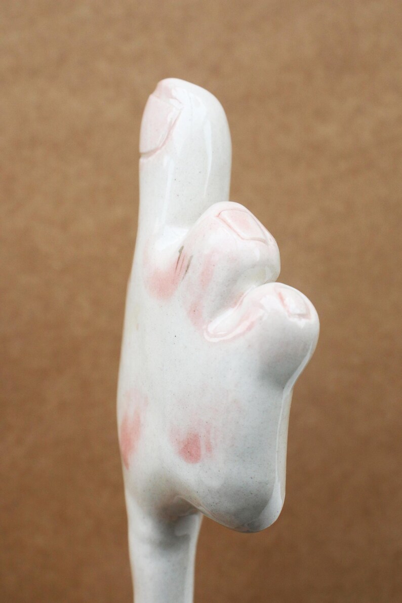 Handmade Ceramic Hand-Shaped Straw, Funny Drinkware, Unique Straw, Quirky Gift for Friends image 12