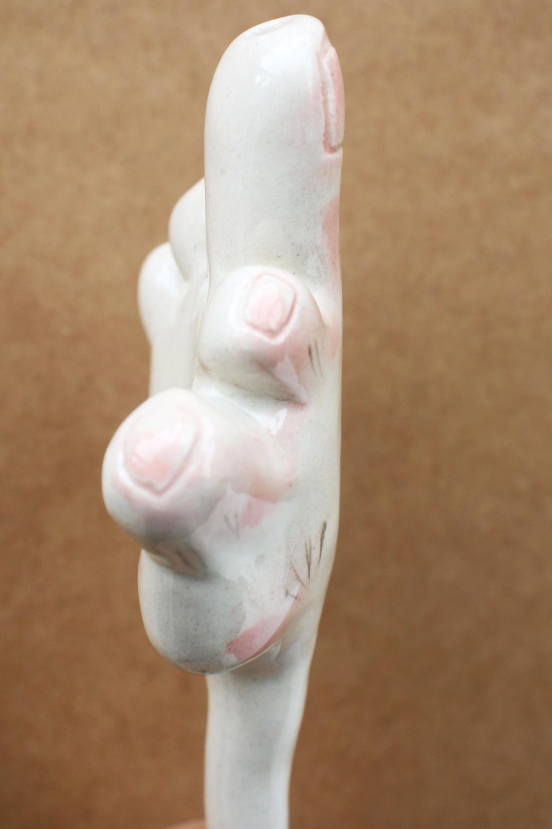 Handmade Ceramic Hand-Shaped Straw, Funny Drinkware, Unique Straw, Quirky Gift for Friends image 8