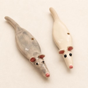 Paille souris en céramique, paille pour boisson en forme d'animal, écologique et réutilisable, décoration de cuisine fantaisiste
