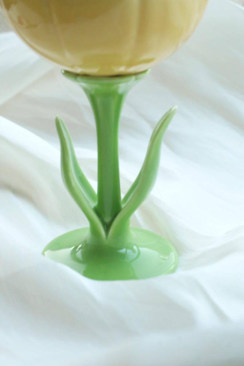 Handmade Ceramic Tulip Spoon and Cup Set, Charming Flower Design ...