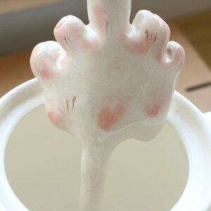 Handmade Ceramic Hand-Shaped Straw, Funny Drinkware, Unique Straw, Quirky Gift for Friends image 17