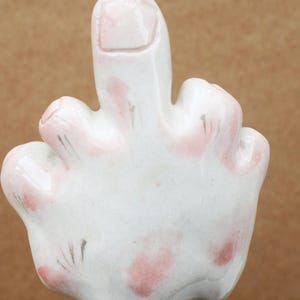 Handmade Ceramic Hand-Shaped Straw, Funny Drinkware, Unique Straw, Quirky Gift for Friends image 11