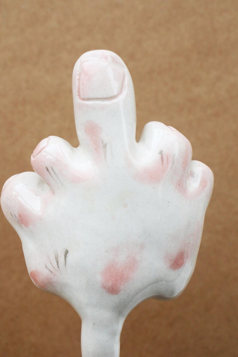 Handmade Ceramic Hand-Shaped Straw, Funny Drinkware, Unique Straw, Quirky Gift for Friends image 11