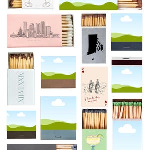 Customizable Match Box Template | Instant Download - Etsy