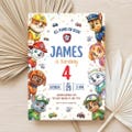 Paw Patrol Birthday Invitation Editable Canva Template | Puppy Party Pawty Invite | Kids Printable | Instant Digital Download product logo