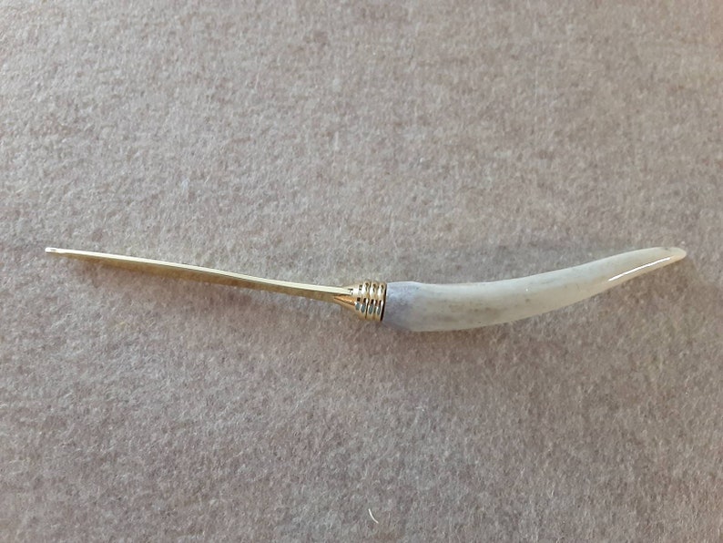 Deer Antler Handled Gold Letter Opener Etsy