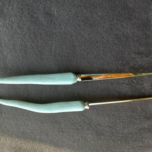 Deer Antler Handled Gold Letter Opener Etsy