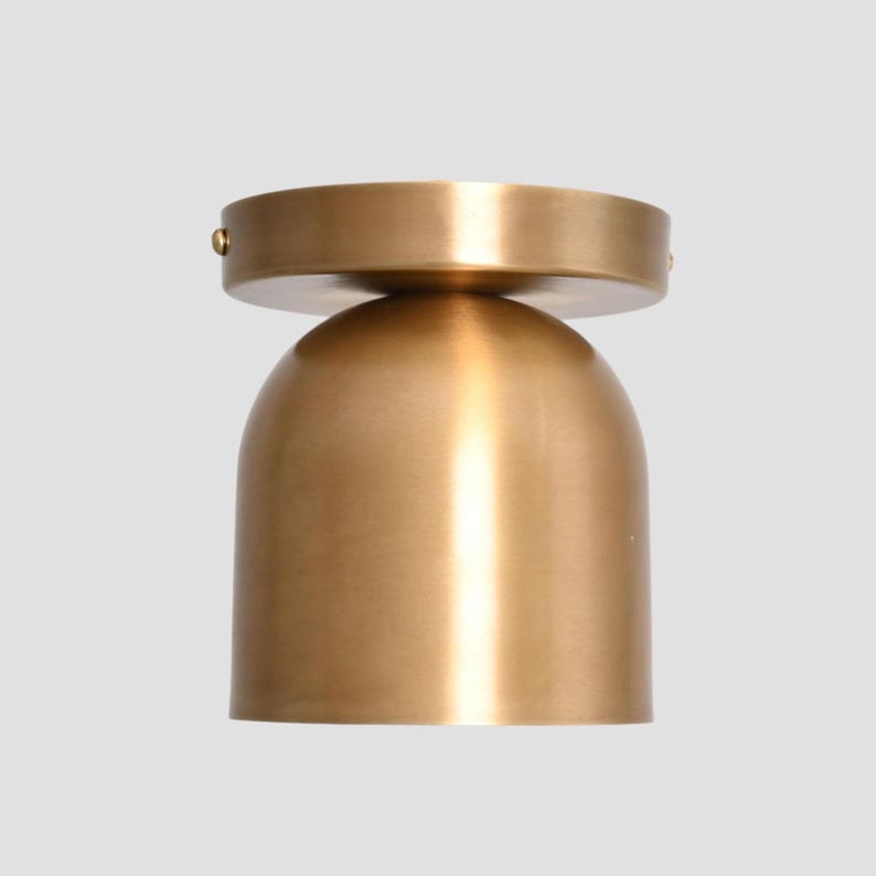 Brass Ceiling Light | Flush Mount Ceiling Light | Modern Spot Light | Kitchen Island Lamp image 5