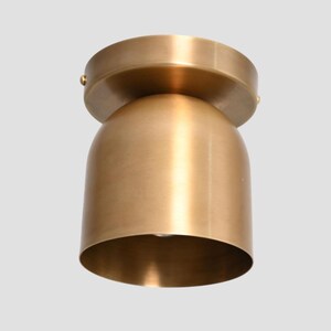 Brass Ceiling Light | Flush Mount Ceiling Light | Modern Spot Light | Kitchen Island Lamp image 2