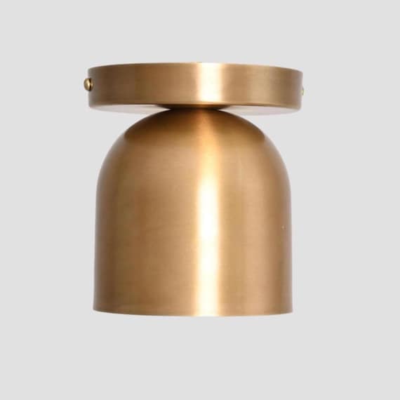 Brass Ceiling Light |  Flush Mount Ceiling Light | Modern Spot Light | Kitchen Island Lamp