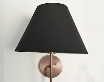 Handmade Mid-Century Modern Curved Arm Wall Sconce | Vintage Bedside & Hallway Wall Lamp