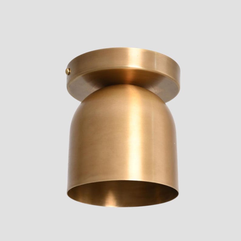 Brass Ceiling Light | Flush Mount Ceiling Light | Modern Spot Light | Kitchen Island Lamp image 7