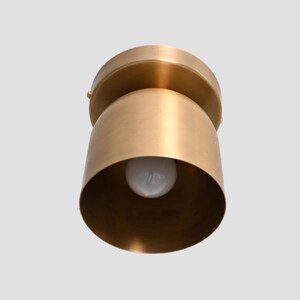 Brass Ceiling Light | Flush Mount Ceiling Light | Modern Spot Light | Kitchen Island Lamp image 3
