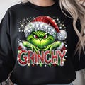 Grinchy Christmas PNG: Sparkly Rhinestone Santa Hat Grinchy Clipart Sublimation (Digital Download) product logo