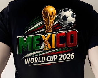 Wereldkampioenschap voetbal 2026, Mexico, png, afbeelding voetbalfan (digitale download)