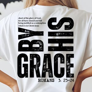 Saved by His Grace PNG: Christian Sublimation Design (Digital Download)
