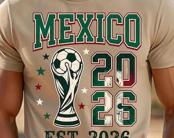 Mexico 2026 Soccer PNG, Football Fan Shirt Design, World Cup Sublimation (Digital Download)