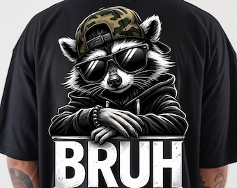 bruh png, raccoon, funny raccoon, trash panda (Digital Download)