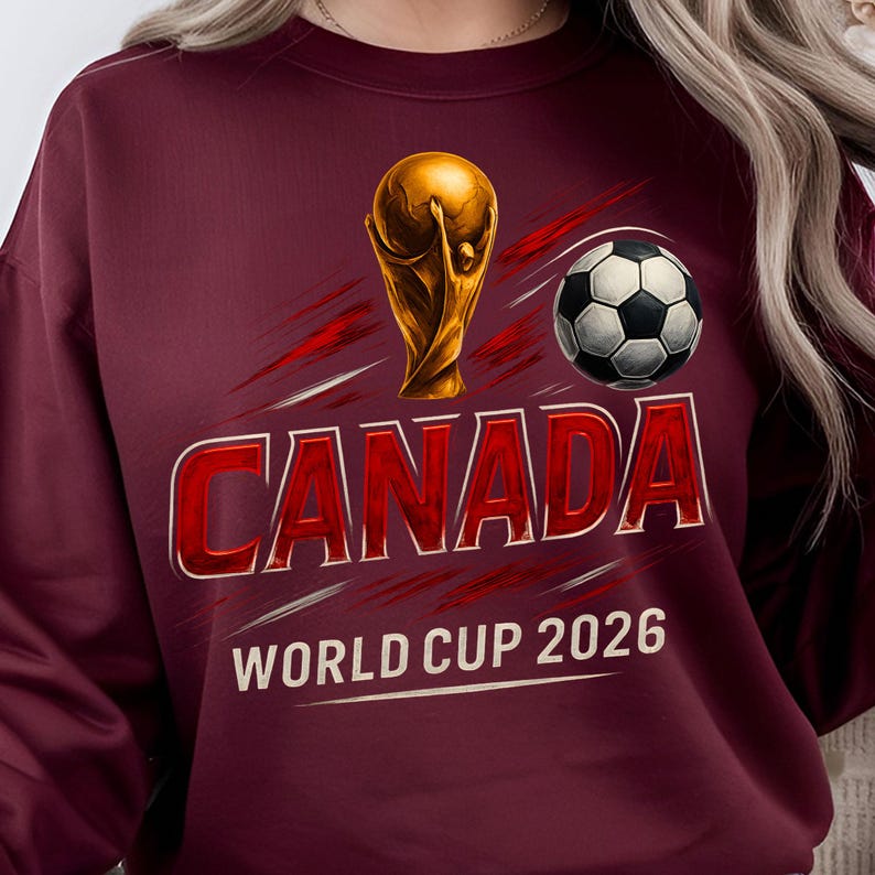 Canada World Cup soccer design for sports fans
