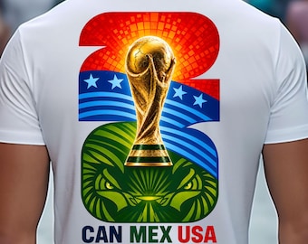 2026 World Cup USA PNG, Soccer Championship Trophy PNG, Football Fan Sublimation (Digital Download)
