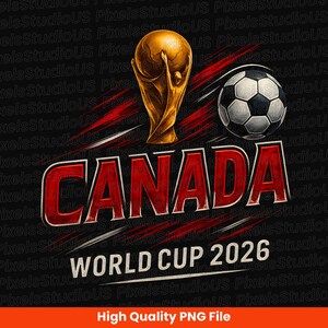 Canada football fan digital PNG for sports merchandise ⚽