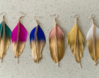 Y Lindos Pendientes De Plumas Verdaderas Pendientes Rosados Y Lindos Pendientes De Plumas Verdaderas Pendientes Rosados