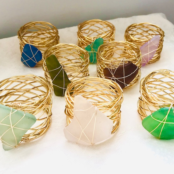 Wire Napkin Rings Etsy