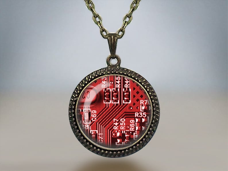 CIRCUIT BOARD PENDANT Necklace / Unique Gift for Her / Computer ...