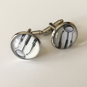 DENTAL TOOLS Cufflinks /   Unique Cuff Links for Him / Gift For Dentist / Dental Cufflinks /  gift boxed