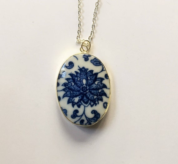 Asian porcelain shard framed charms photos 989