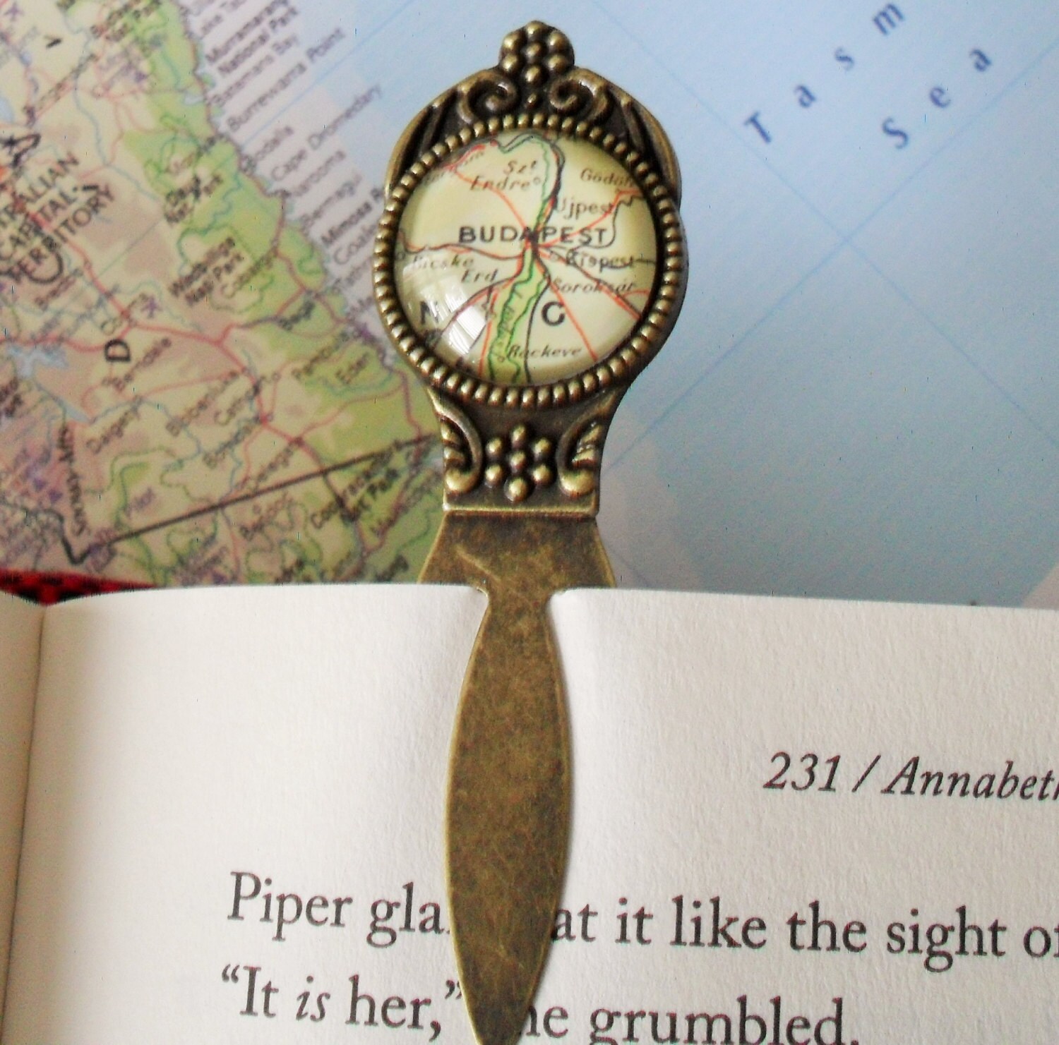 Custom MAP BOOKMARK / Unique Bookmark / Bookworm gift / You | Etsy