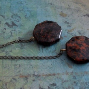 MAHOGANY OBSIDIAN Gemstone Lariat / Tie NECKLACE / Simple / Minimalist / Stone Lariat Necklace / Unique Gift for Her / Gift Boxed