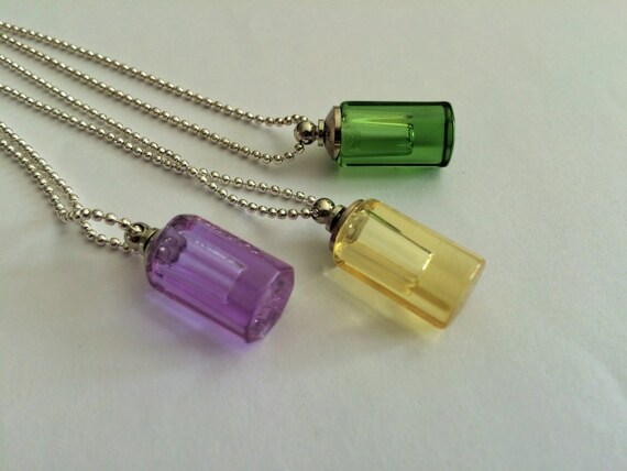 Fillable vial deals necklace