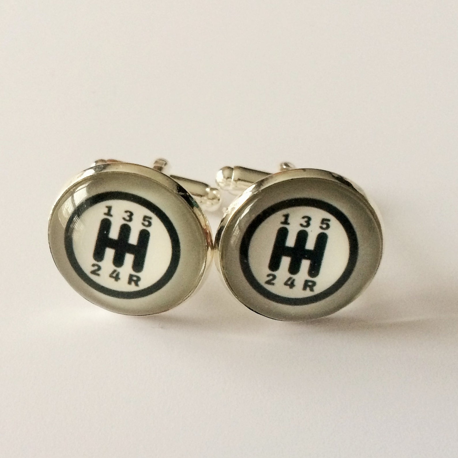 Cufflinks - Domed Gear Shift main image 0