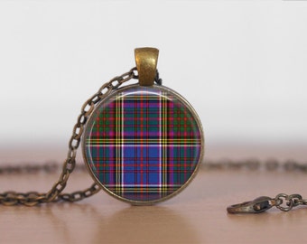 ANDERSON TARTAN PENDANT Necklace / Scottish Plaid Jewelry / Ancestral Jewellery / Anderson Clan /Family Jewelry / Personalized Gift for Her