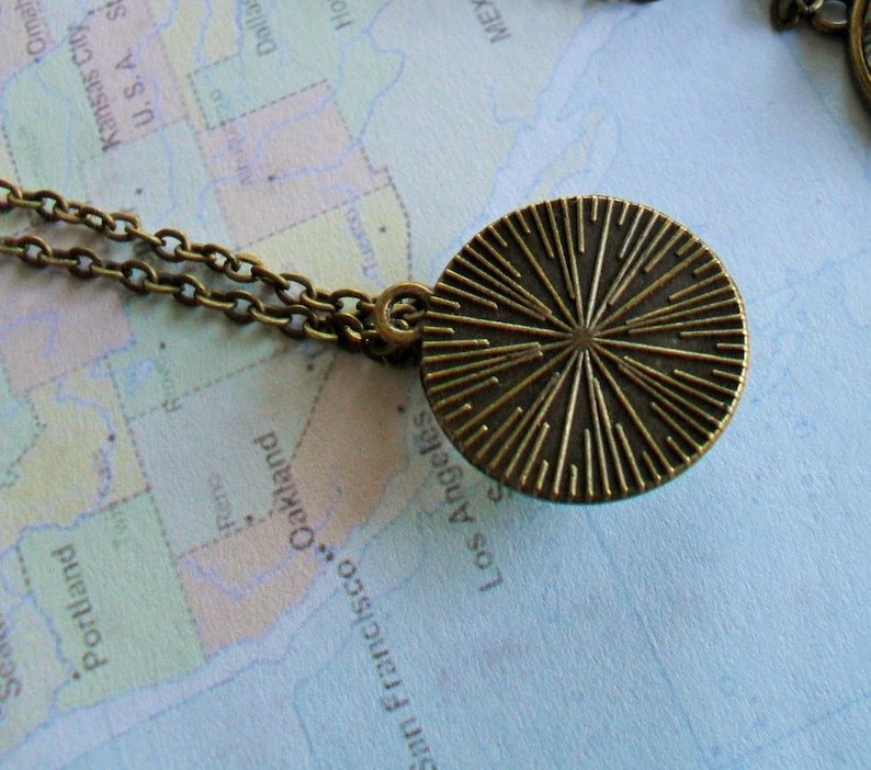 CUSTOM FLAG NECKLACE Smaller Pendant Style Any Country Patriotic Gift Antique Bronze unique gift gift boxed