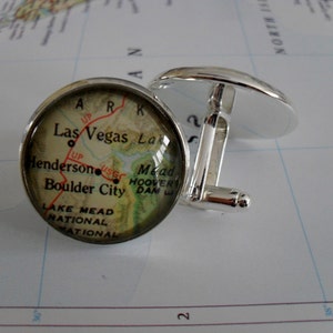 LAS VEGAS Carte CUFFLINKS / Fête des Pères / Cadeau Groomsmen / Cadeau pour lui / Las Vegas boutons de manchette / cadeau pour le joueur / Carte bijoux / cadeau en boîte