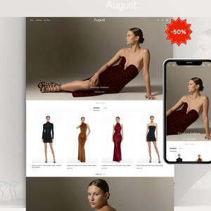 Shopify-thema voor kleding | Websitetemplate voor moderne en high-end modemerken