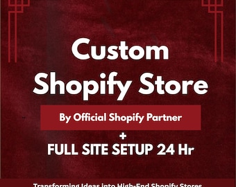 Anpassad Shopify-butiksdesign | Temautveckling och fullständig webbplatskonfiguration.