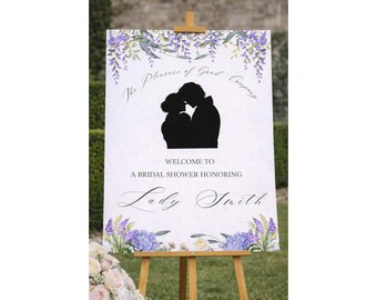 Regency Party Welcome Sign | Jane Austen Book Club Sign | Pride and Prejudice Soiree | English Garden Tea Party Signage | Instant Download